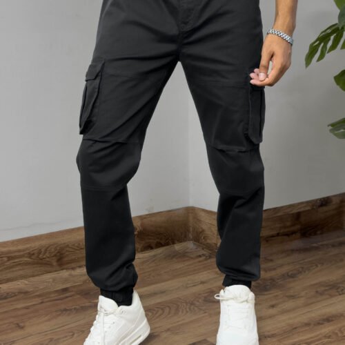 Men's Cargo Jogger Pants - Black