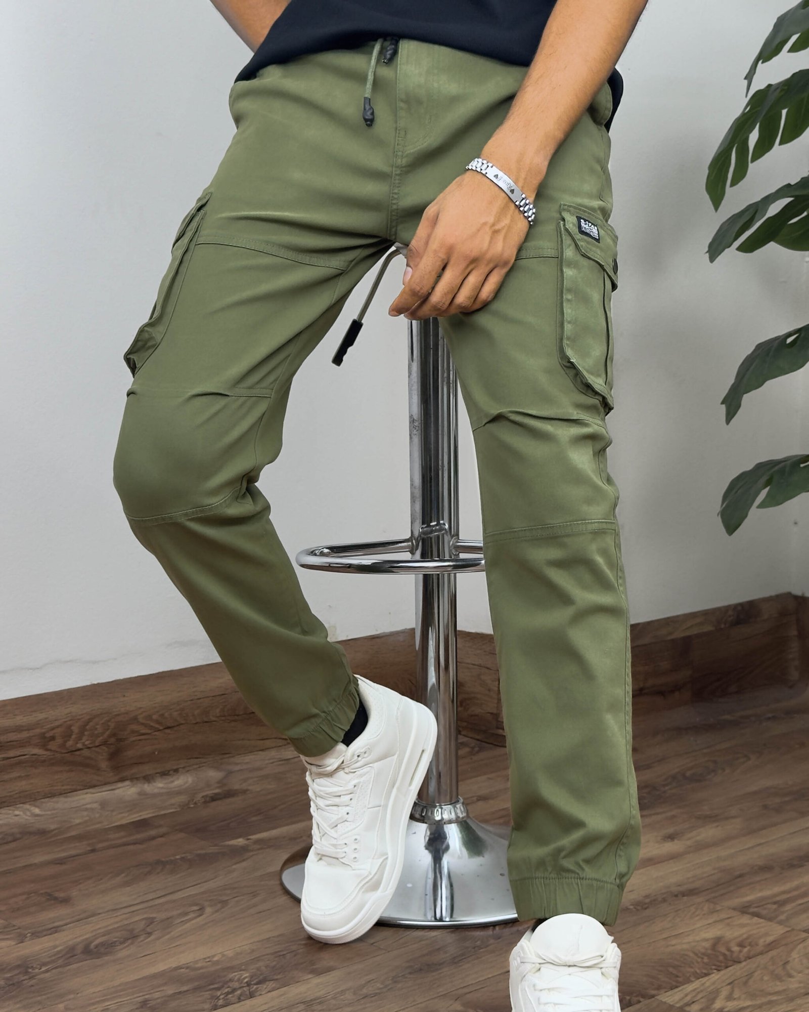Men's Cargo Jogger Pant - Olive - Image 2